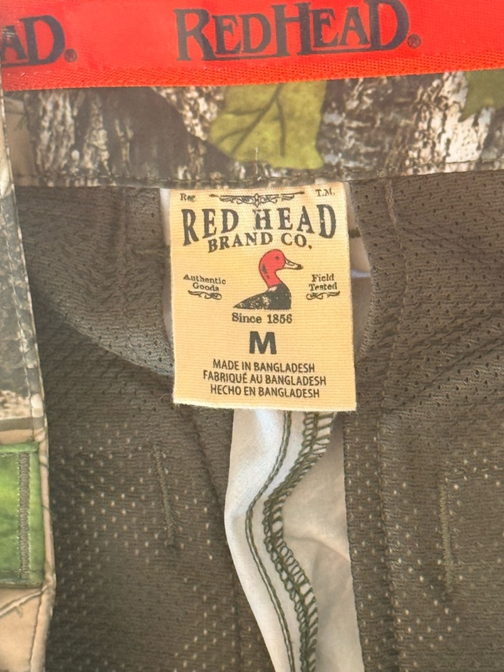 RedHead Camo Hunting Pants 90/10 Poly Spandex 479R3594 18’ Breathable - Picture 3 of 8